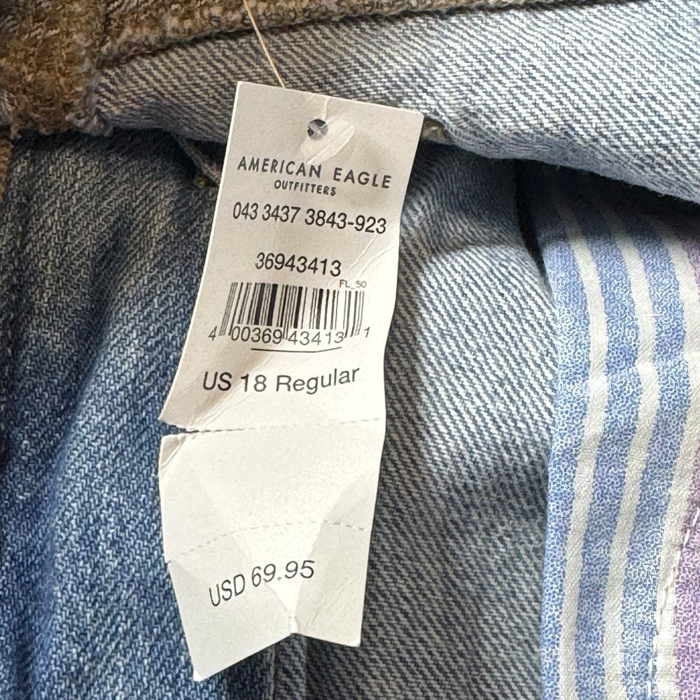 American Eagle Jeans 90s Straight Pride Rainbow 18R Distressed High Rise NWT - Picture 7 of 8